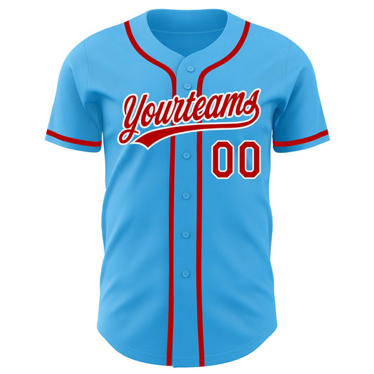 Custom Sky Blue Baseball Jerseys – CustomSportsWear