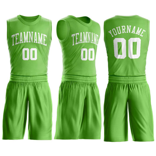 Custom Black White-Neon Green Authentic Fade Fashion Basketball Jersey  Discount